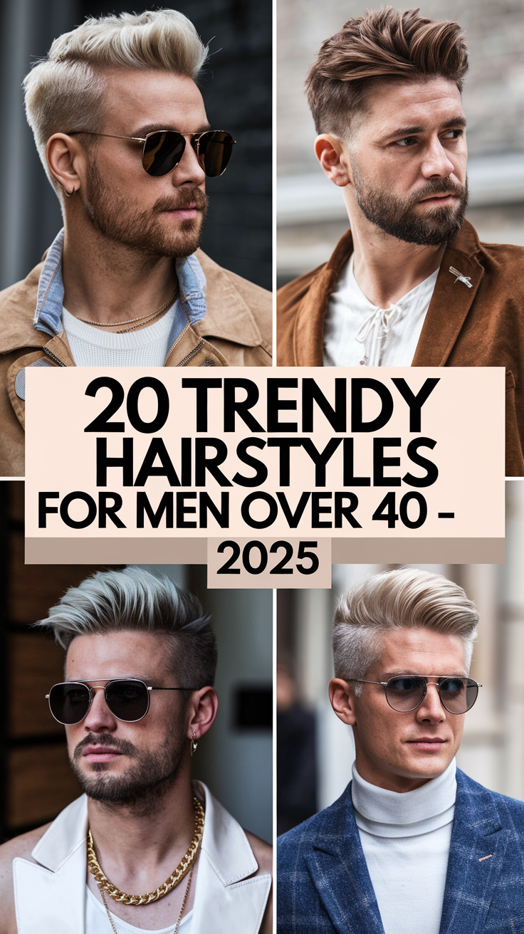 Trendy Hairstyles for Men Over 40 - 2025: Best Styles for a Fresh Look