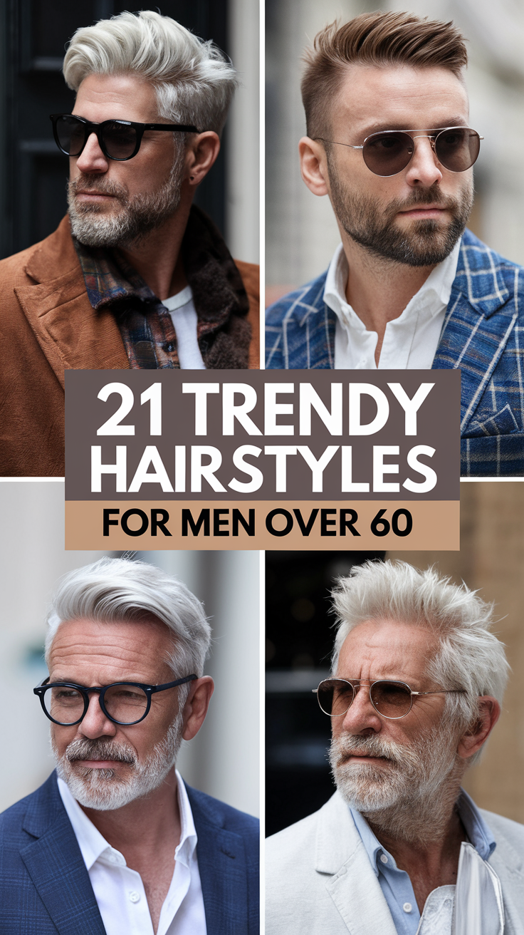 Trendy Hairstyles for Men Over 60 - 2025