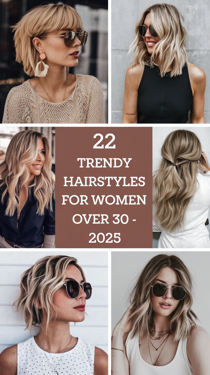 Trendy Hairstyles for Women Over 30 - 2025