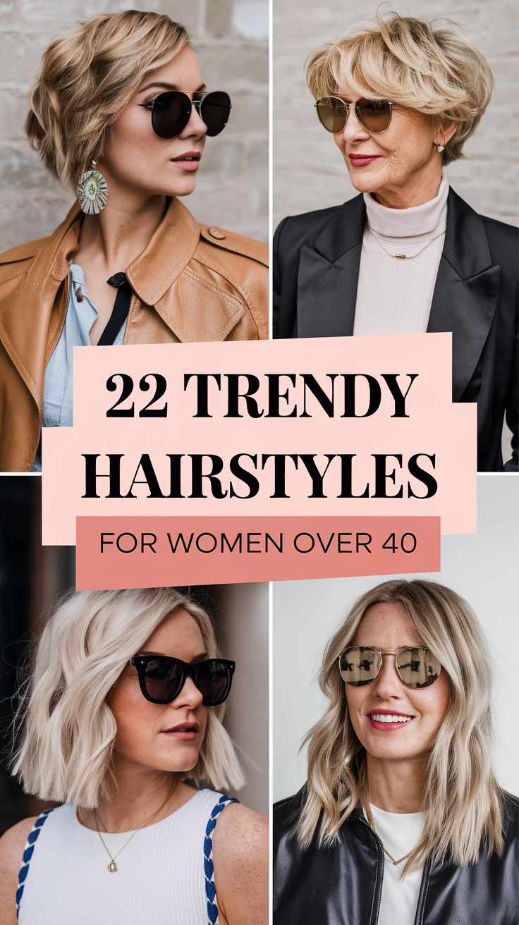 Trendy Hairstyles for Women Over 40 – 2025