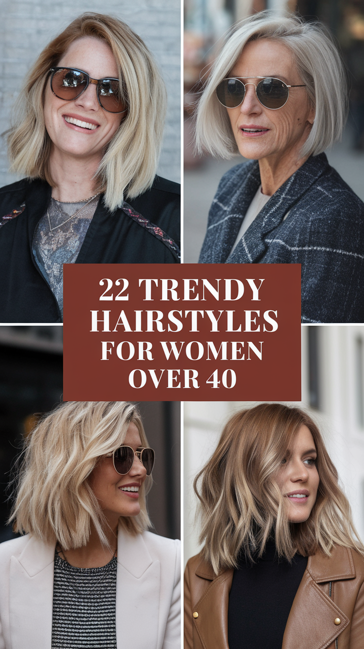 Trendy Hairstyles for Women Over 40 – 2025