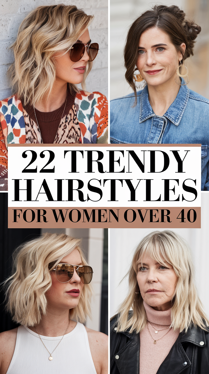 Trendy Hairstyles for Women Over 40 – 2025