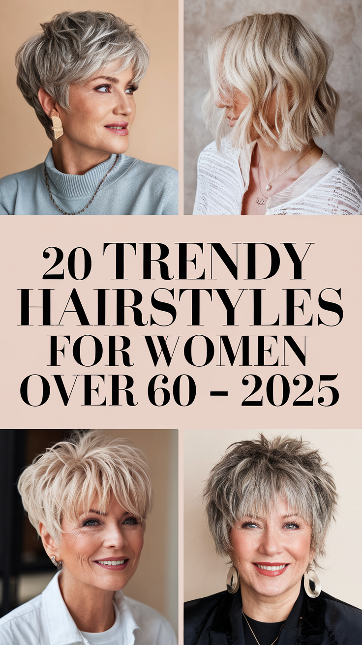 Trendy Hairstyles for Women Over 60 – 2025