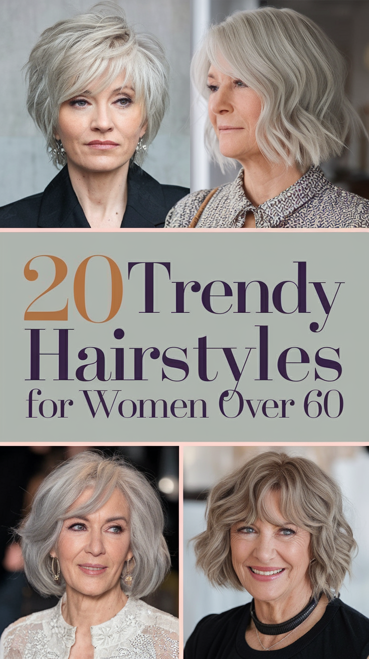 Trendy Hairstyles for Women Over 60 – 2025