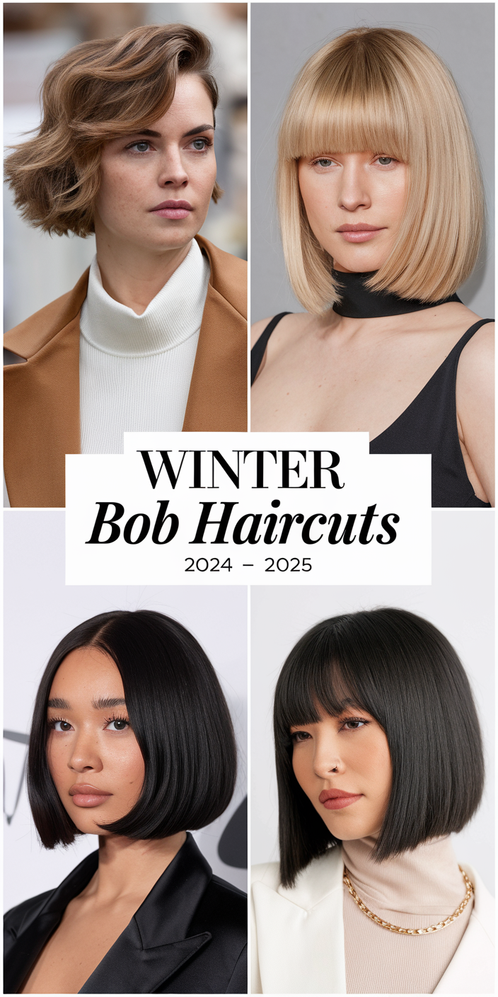 Winter Bob Haircuts 2024 - 2025: Trendy Styles to Elevate Your Winter Look 23 Ideas