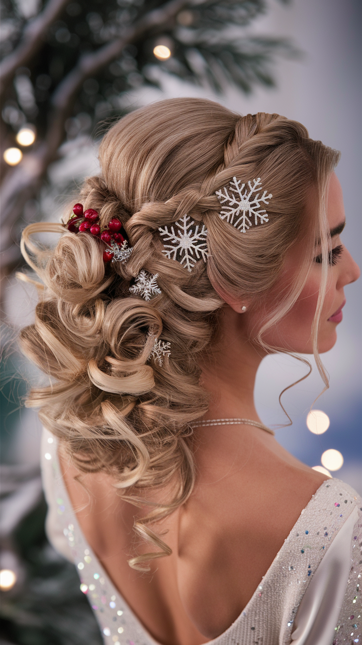 Christmas Party Hairstyles to Make You Shine 21 Ideas