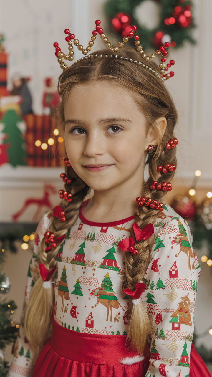 Christmas Kids Hairstyles: Festive Looks for the Holiday Season 20 Ideas