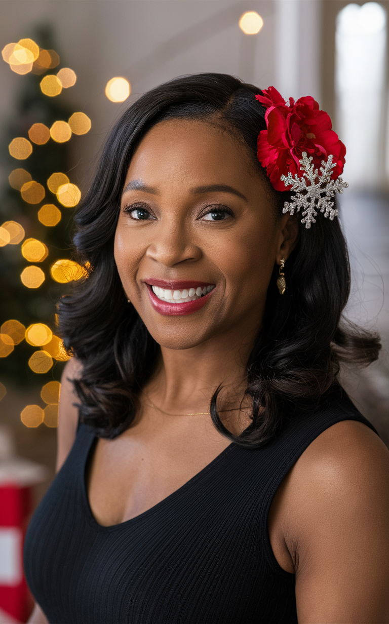 Gorgeous Christmas Hairstyles for Black Women: Celebrate the Season in Style 22 Ideas