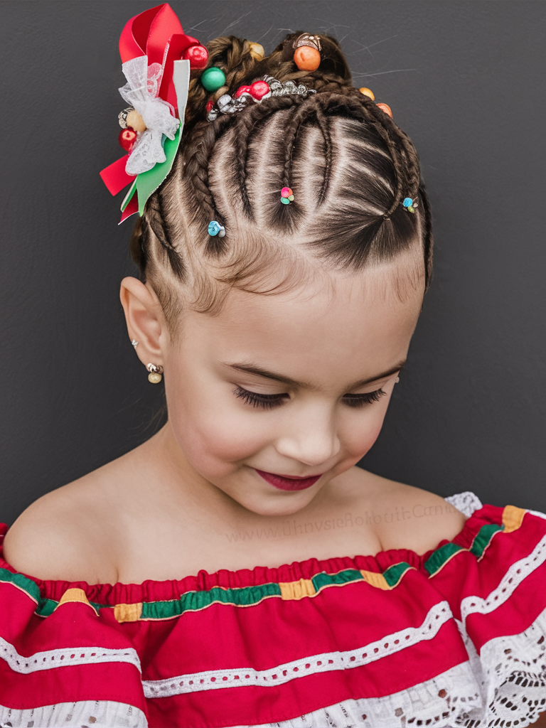 Christmas Kids Hairstyles: Festive Looks for the Holiday Season 20 Ideas