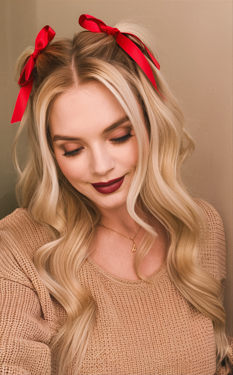 Christmas Hairstyles: Festive Looks for the Holiday Season 23 Ideas