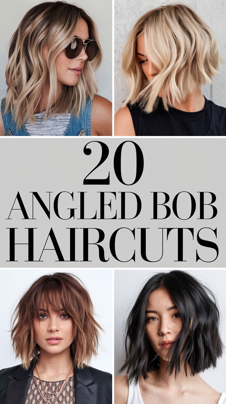 Angled Bob Haircuts 2025: Fresh Styles for Every Hair Type 20 Ideas