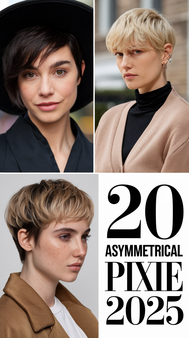 Asymmetrical Pixie Cuts 20 Ideas: Edgy and Trendy Styles for 2025