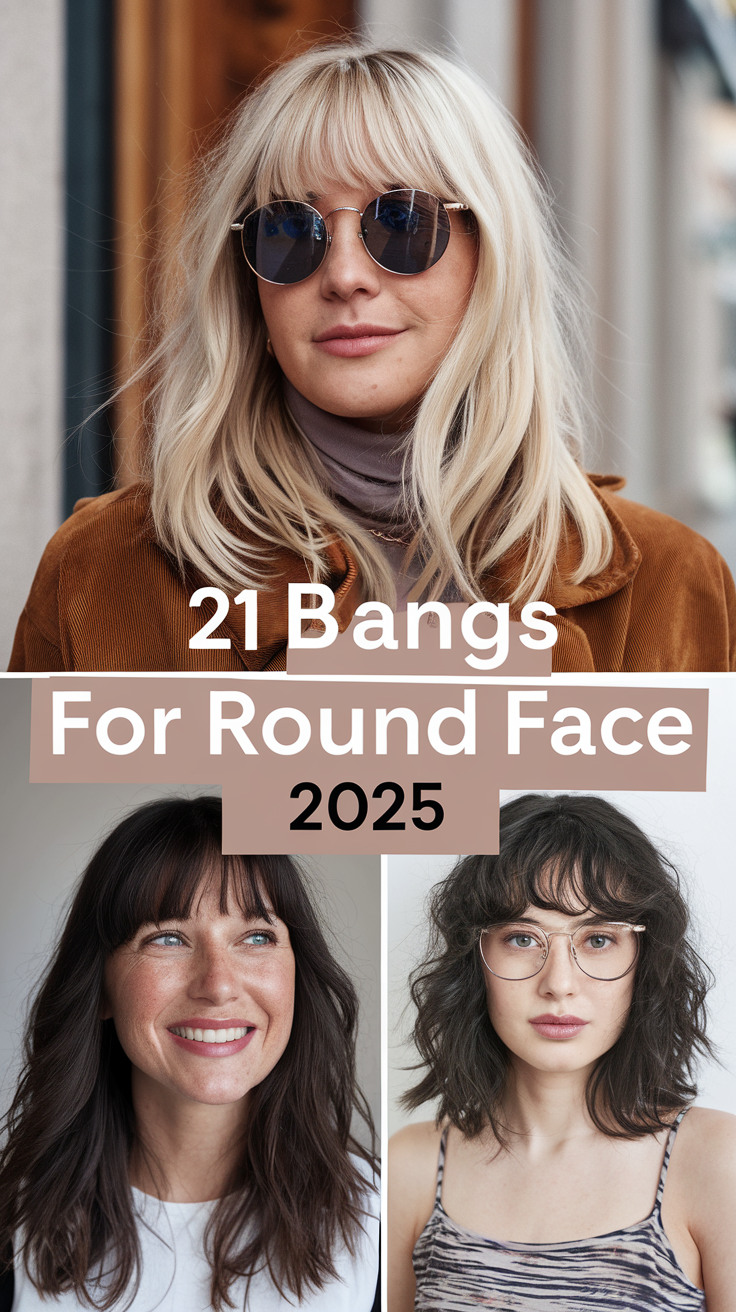 Bangs for Round Face 2025: The Ultimate Guide to Flattering Styles 21 Ideas