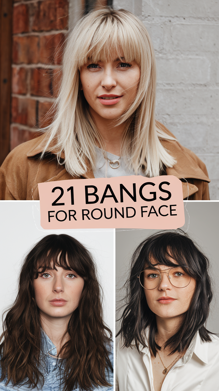 Bangs for Round Face 2025: The Ultimate Guide to Flattering Styles 21 Ideas