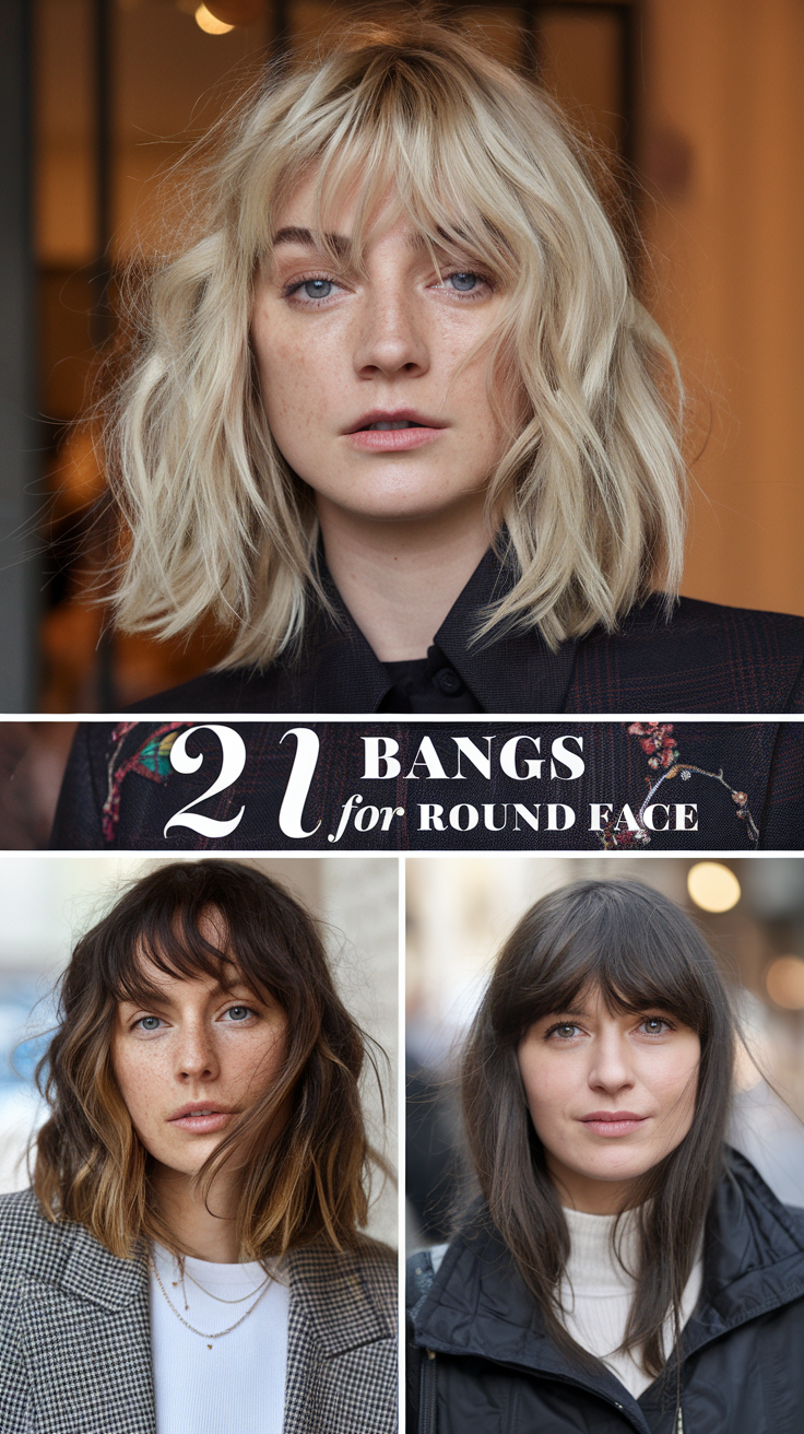 Bangs for Round Face 2025: The Ultimate Guide to Flattering Styles 21 Ideas