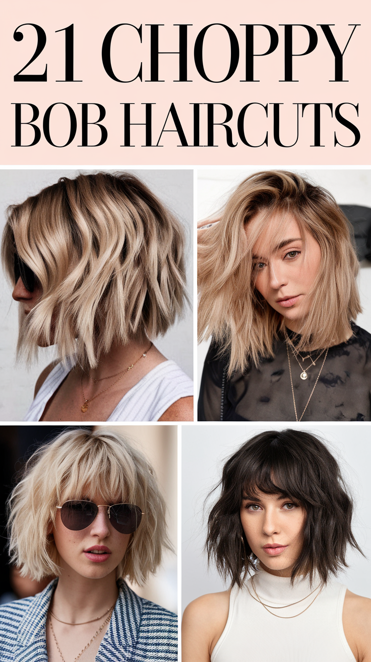 Choppy Bob Haircuts 2025: The Ultimate Guide to Edgy, Versatile Styles 21 Ideas