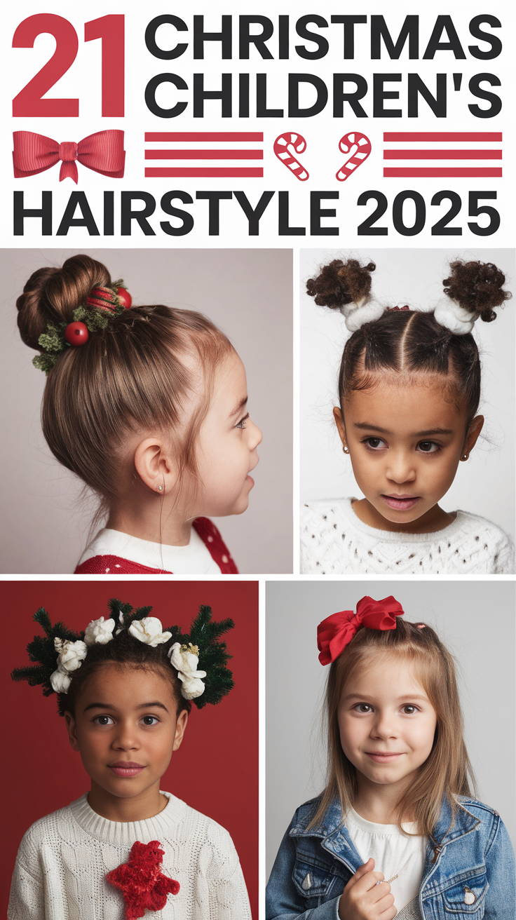 Christmas Children's Hairstyles: Festive 21 Ideas for the Holiday Season