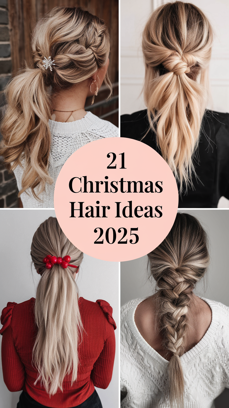 Christmas Hair 21 Ideas: Festive Styles to Shine This Holiday Season