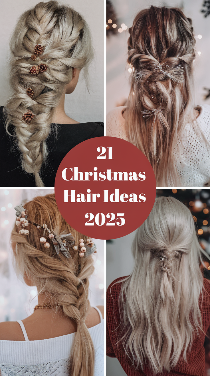 Christmas Hair 21 Ideas: Festive Styles to Shine This Holiday Season