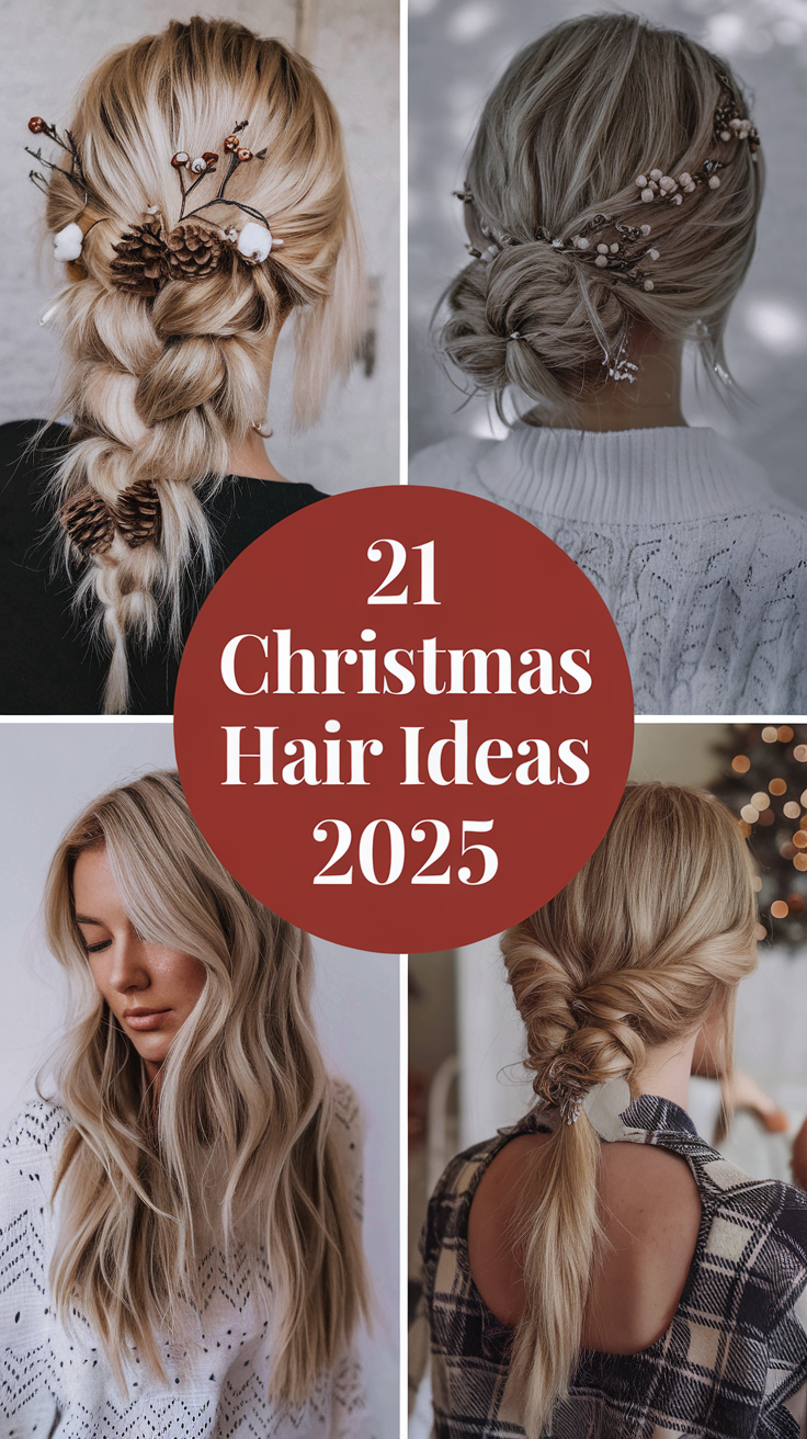 Christmas Hair 21 Ideas: Festive Styles to Shine This Holiday Season