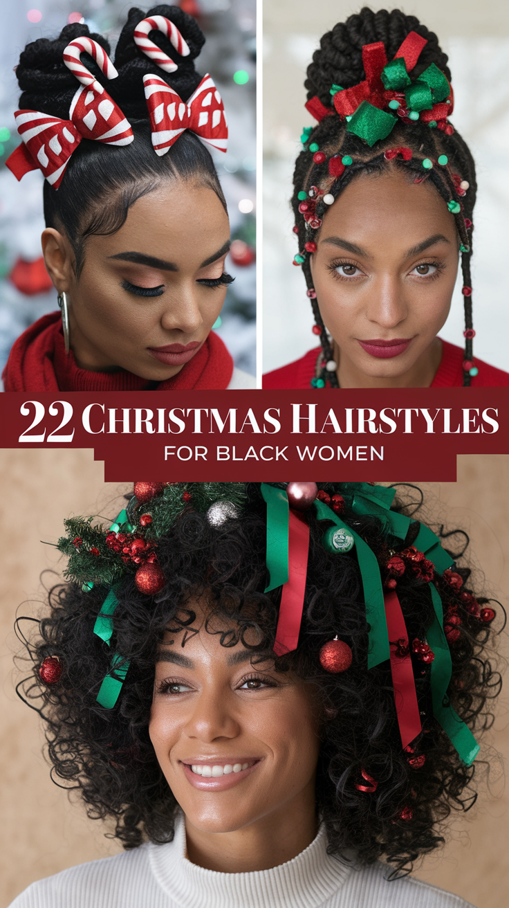 Gorgeous Christmas Hairstyles for Black Women: Celebrate the Season in Style 22 Ideas