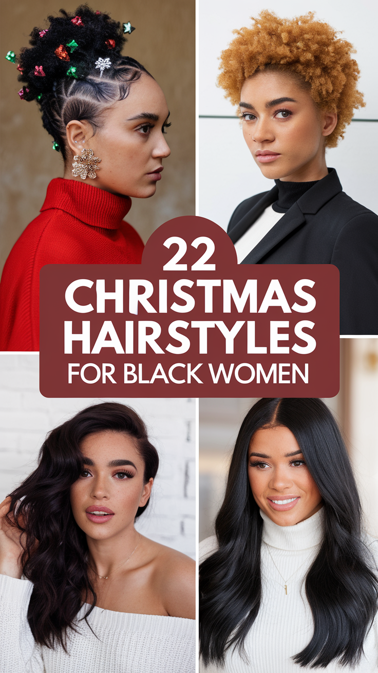 Gorgeous Christmas Hairstyles for Black Women: Celebrate the Season in Style 22 Ideas