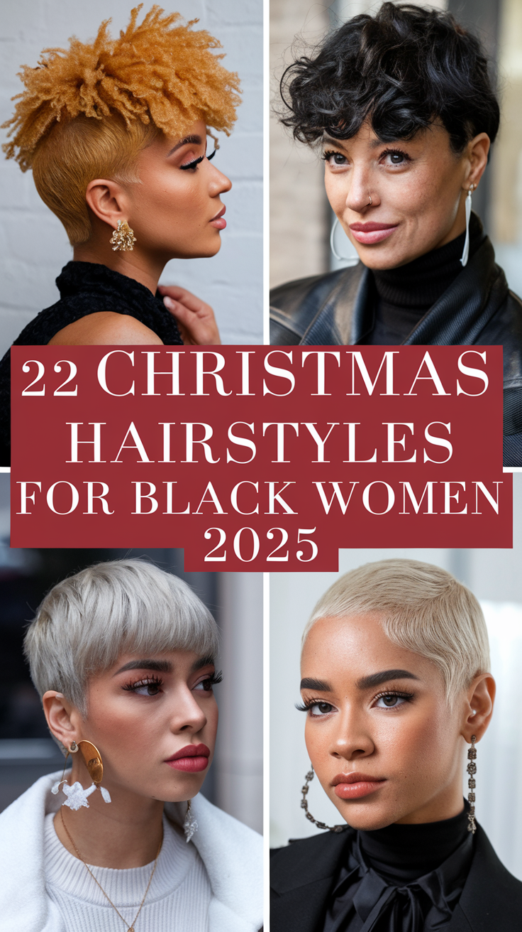 Gorgeous Christmas Hairstyles for Black Women: Celebrate the Season in Style 22 Ideas