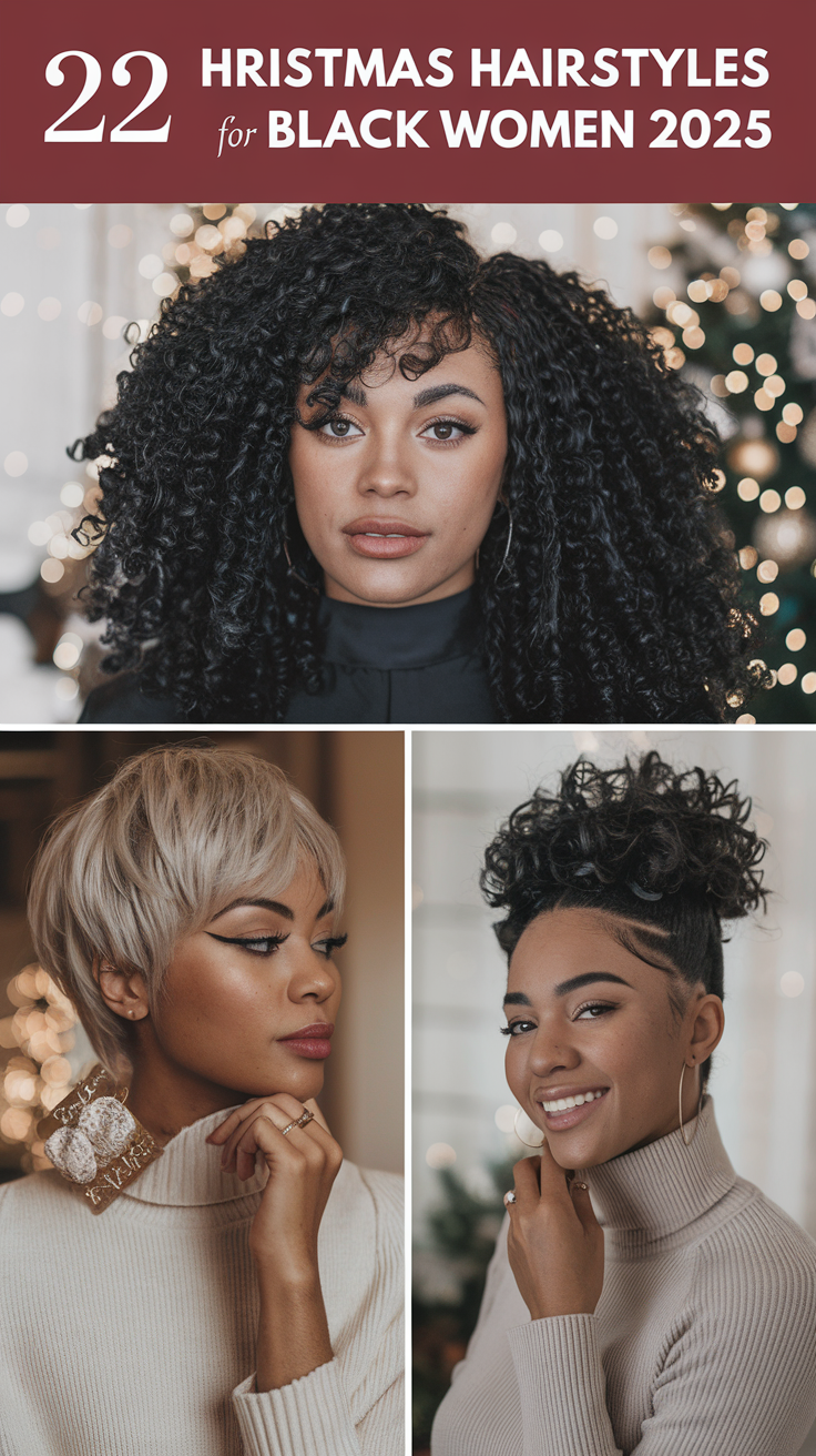 Gorgeous Christmas Hairstyles for Black Women: Celebrate the Season in Style 22 Ideas