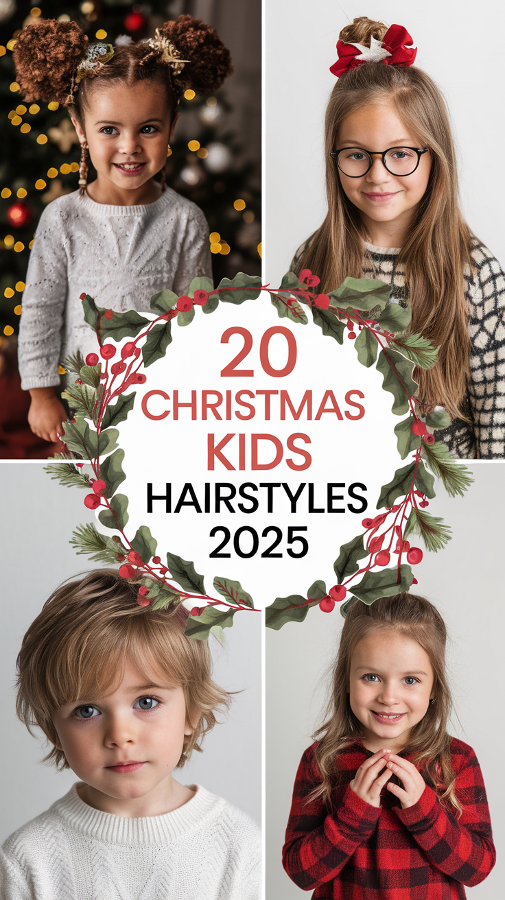 Christmas Kids Hairstyles: Festive Looks for the Holiday Season 20 Ideas