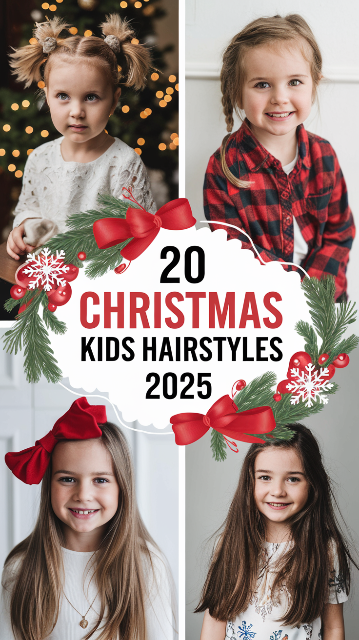 Christmas Kids Hairstyles: Festive Looks for the Holiday Season 20 Ideas