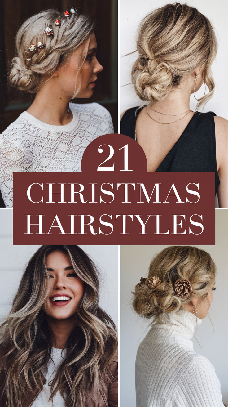 Christmas Party Hairstyles to Make You Shine 21 Ideas