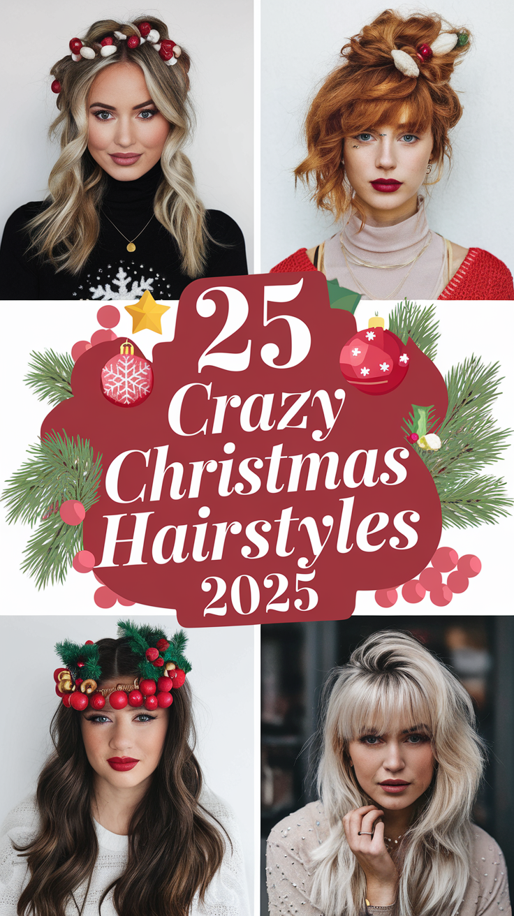 Crazy Christmas Hairstyles: Fun and Festive Looks for the Holiday Season 25 Ideas