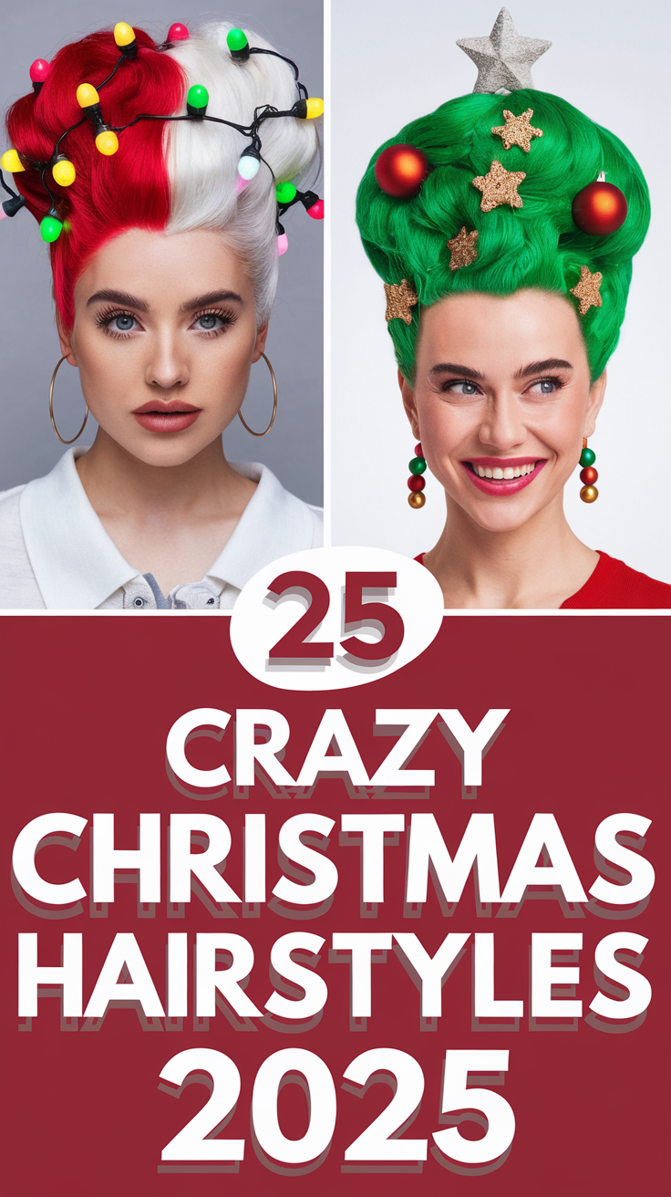 Crazy Christmas Hairstyles: Fun and Festive Looks for the Holiday Season 25 Ideas