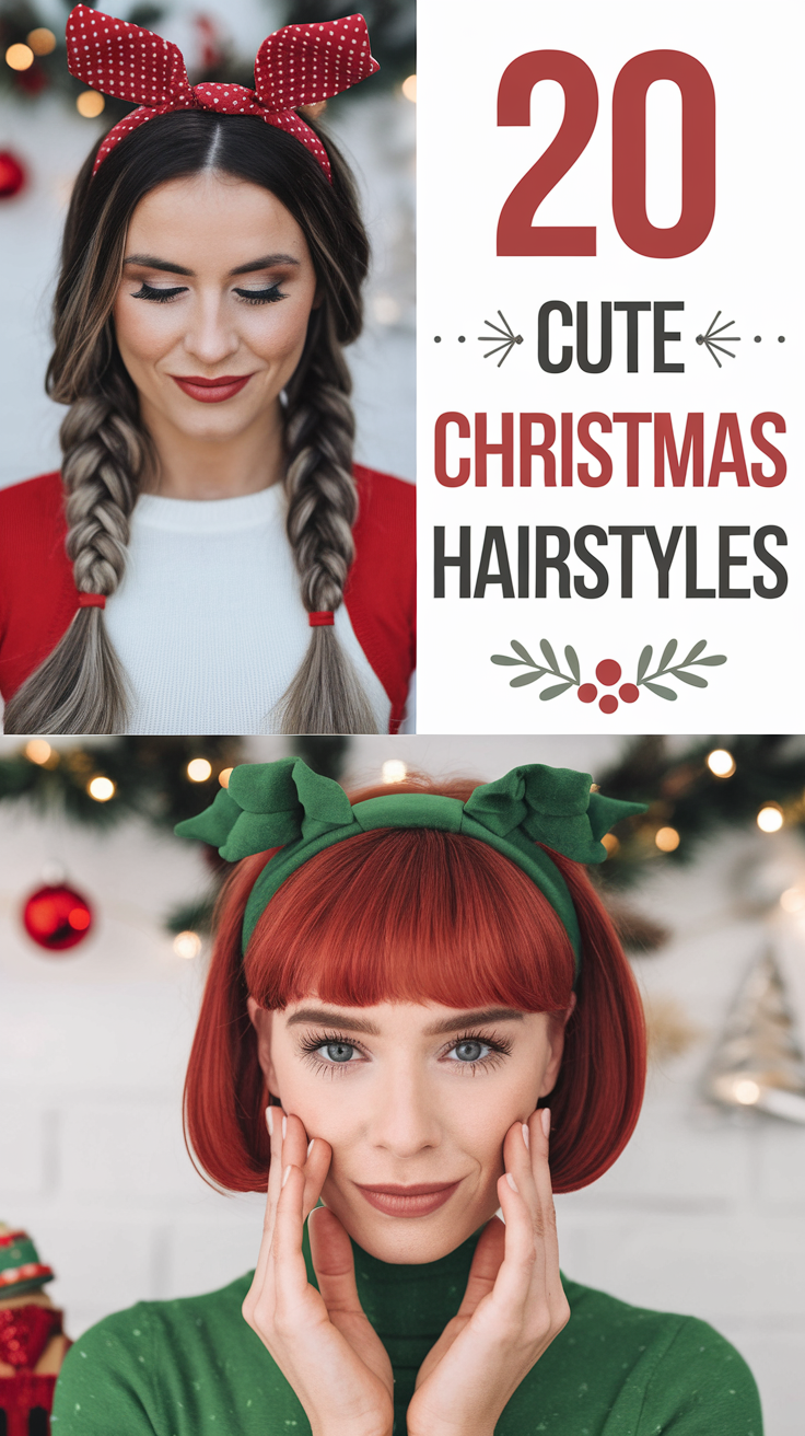 Cute Christmas Hairstyles to Try This Holiday Season 20 Ideas