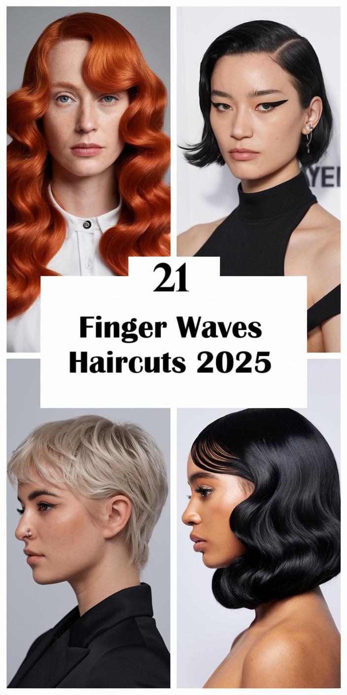 Finger Waves Haircuts 2025: Timeless Elegance with a Modern Twist 21 Ideas