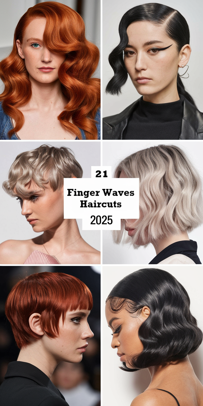 Finger Waves Haircuts 2025: Timeless Elegance with a Modern Twist 21 Ideas