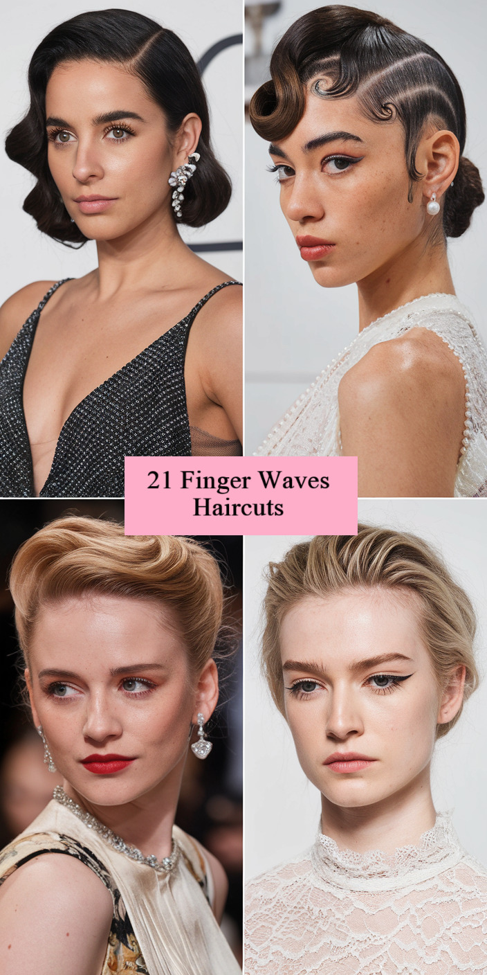 Finger Waves Haircuts 2025: Timeless Elegance with a Modern Twist 21 Ideas