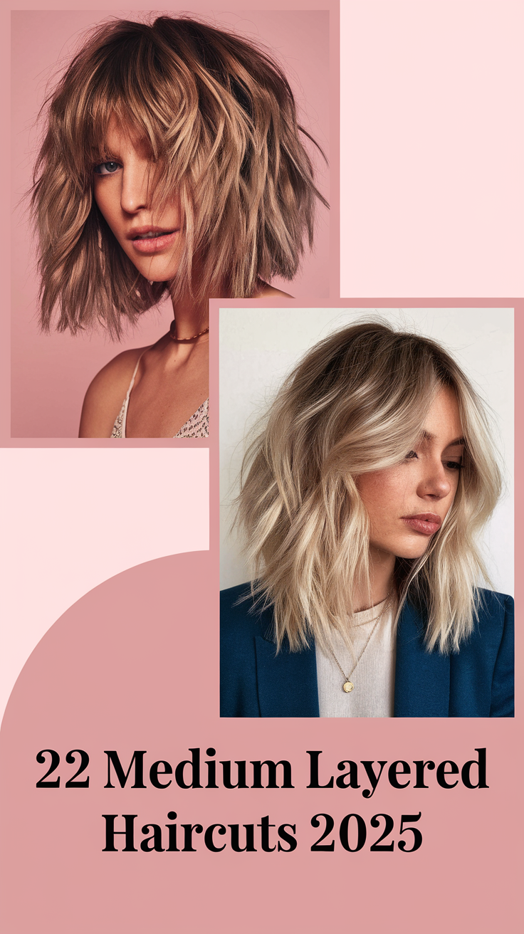 Trending Medium Layered Haircuts for 2025: Top Styles and Tips 22 Ideas