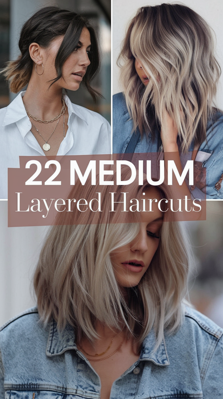 Trending Medium Layered Haircuts for 2025: Top Styles and Tips 22 Ideas