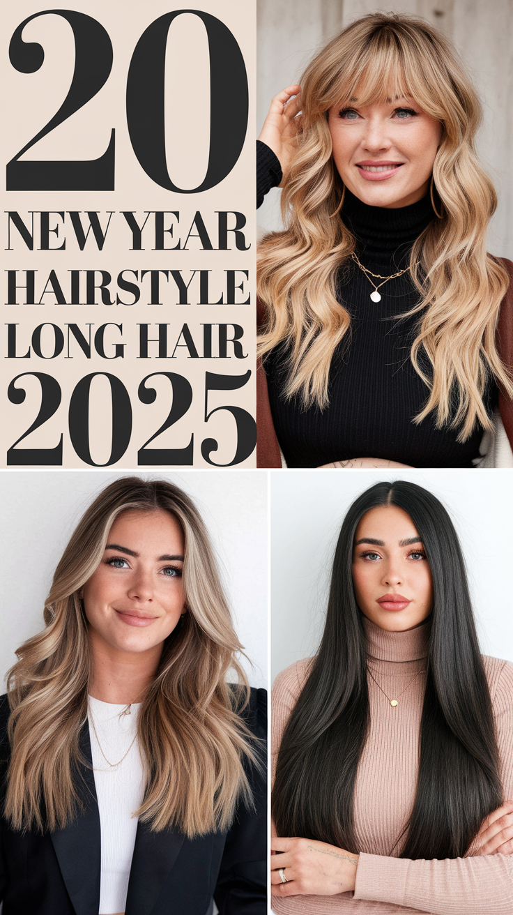 Stunning New Year Hairstyles for Long Hair 20 Ideas