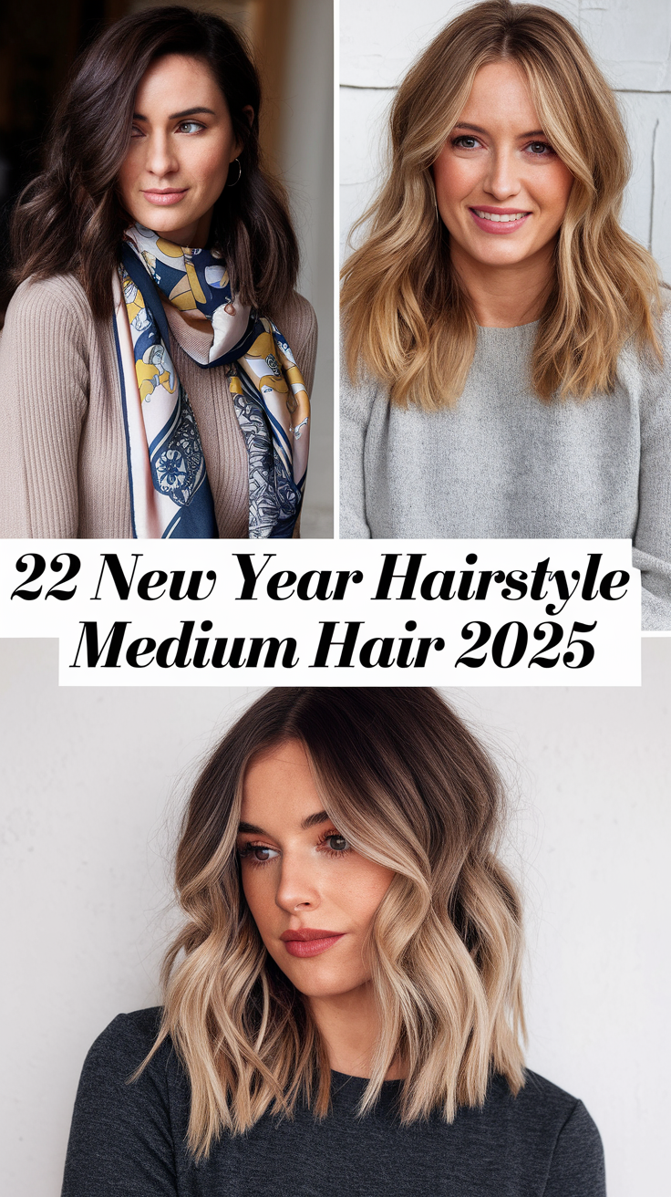 Stunning New Year Hairstyles for Medium Hair 22 Ideas