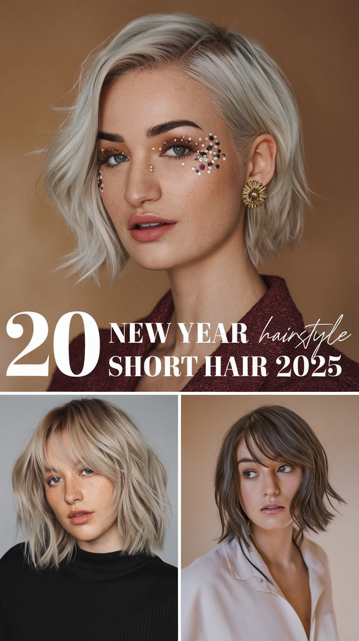 20 New Year Hairstyle Short Hair Ideas to Shine This Festive Season