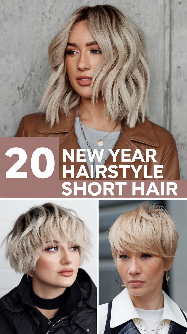 20 New Year Hairstyle Short Hair Ideas to Shine This Festive Season