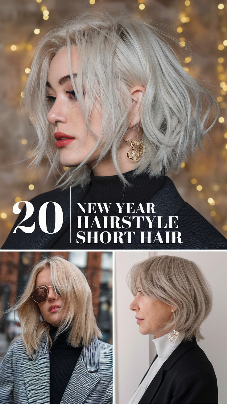 20 New Year Hairstyle Short Hair Ideas to Shine This Festive Season