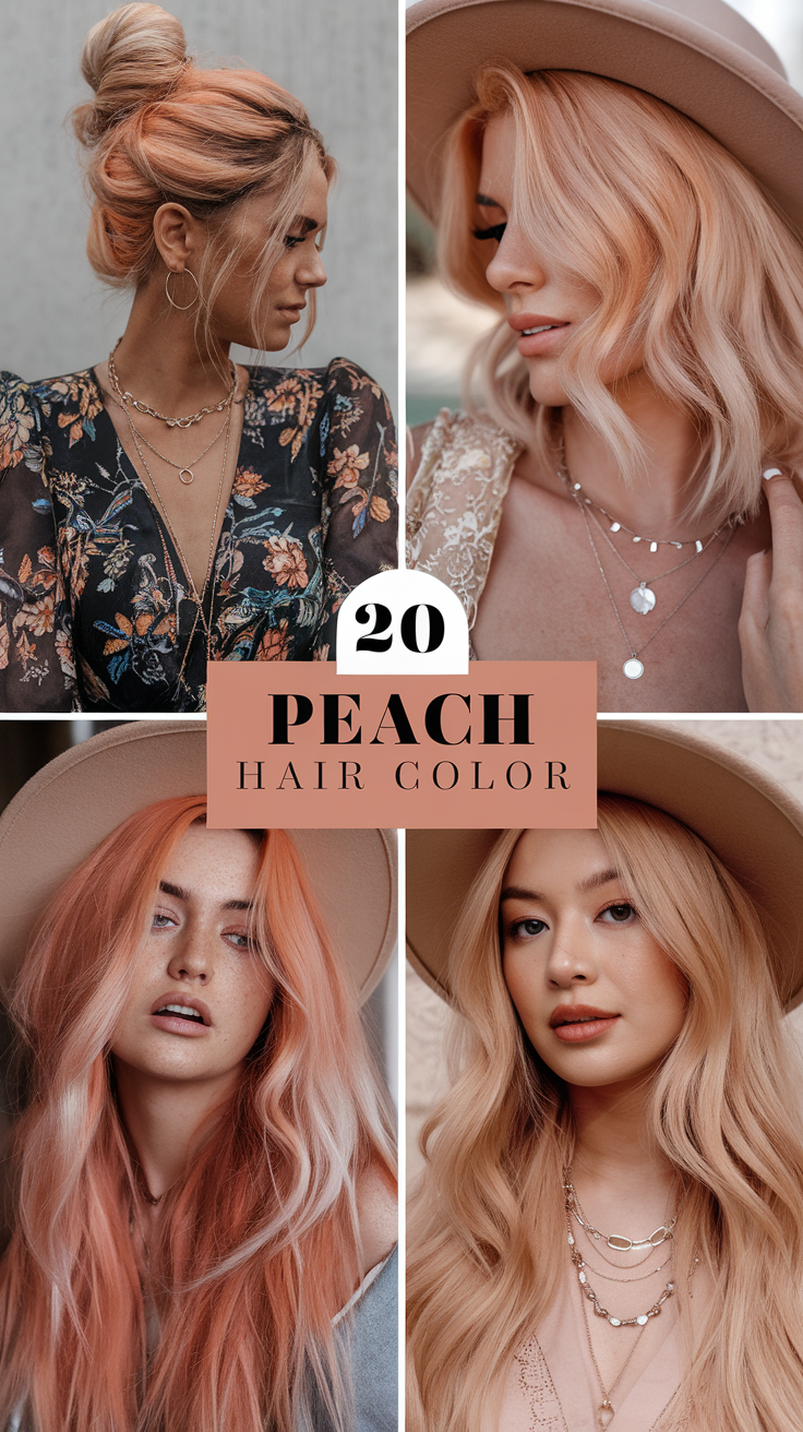 Peach Hair Color Trends for 2025: Vibrant, Versatile, and Effortlessly Chic 20 Ideas