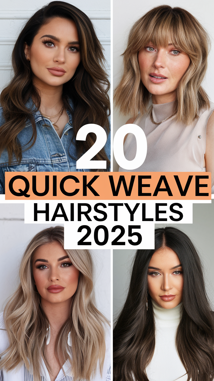 Quick Weave Hairstyles 2025: Trendy Looks for Every Style 20 Ideas