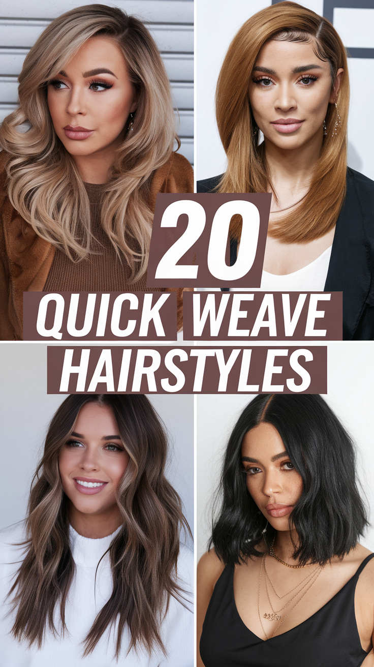 Quick Weave Hairstyles 2025: Trendy Looks for Every Style 20 Ideas