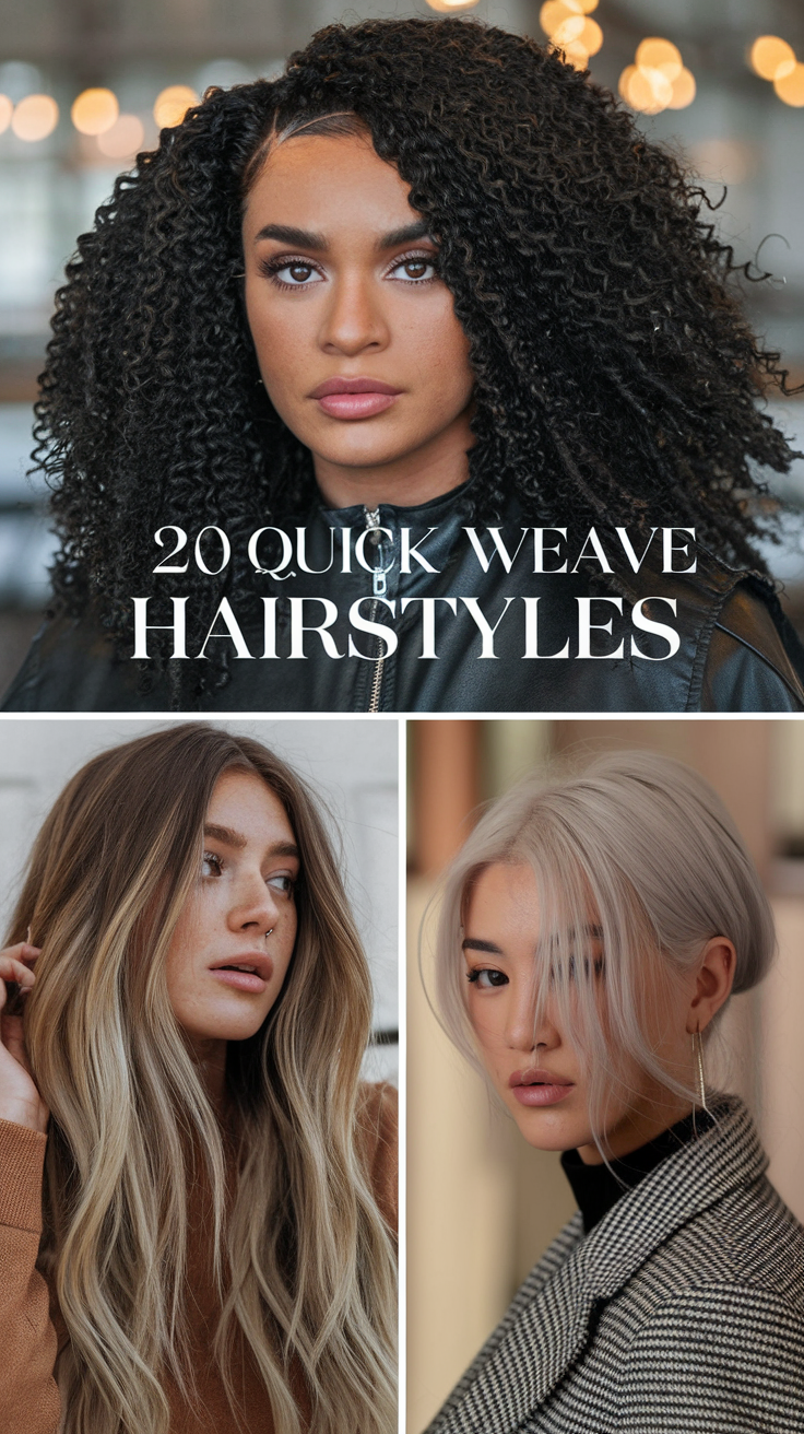 Quick Weave Hairstyles 2025: Trendy Looks for Every Style 20 Ideas