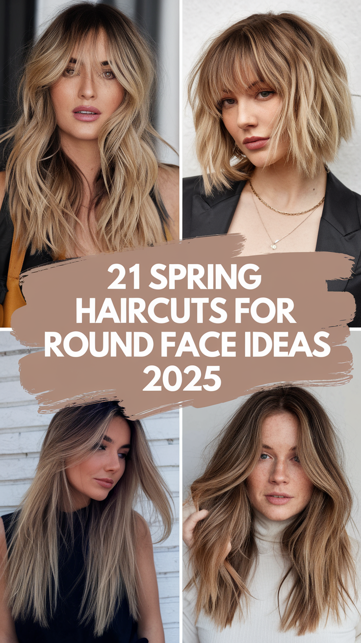 Spring Haircuts for Round Face: 20 Best Ideas for 2025