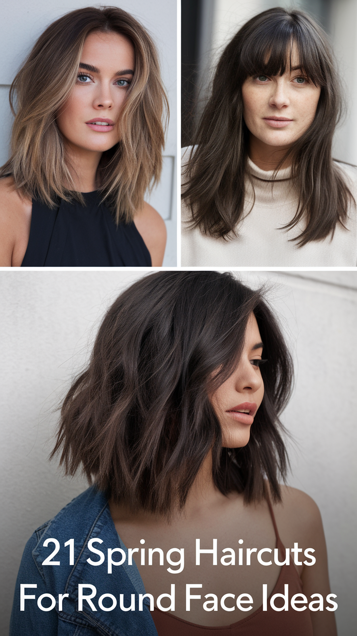 Spring Haircuts for Round Face: 20 Best Ideas for 2025